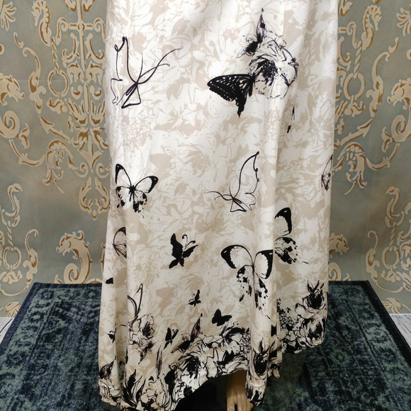 Soft Surroundings Butterfly Print Maxi Full Skirt - Picture 3 of 8